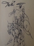 attributed, ink drawing, Quixote