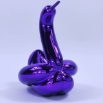 Jeff  Koons (after) - Ballonzwaan met doos en COA, Editions Studio.