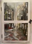at the window