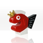 The happy fish red small