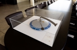 Flying island in plexiglass