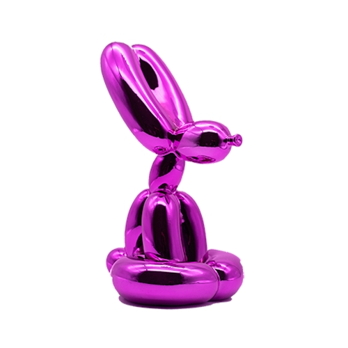 Jeff  Koons (after) - Jeff Koons - Lapin Assis Rose - Édition Studio