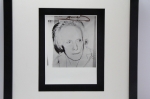 Andy Warhol - Portret van Paul Delvaux door Andy Warhol Gesigneerd