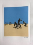 Banksy print signée planche - Trolley hunters
