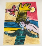 Guillaume Corneille - Lithografie gesigneerd