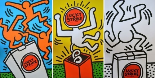 Keith Haring - Lucky Strike 3x