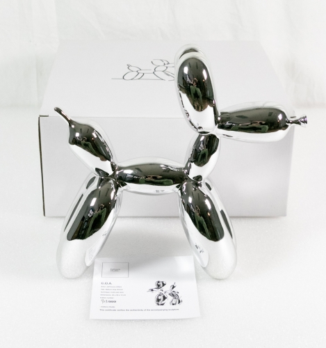 Jeff Koons (after) - Balloon dog (silver).