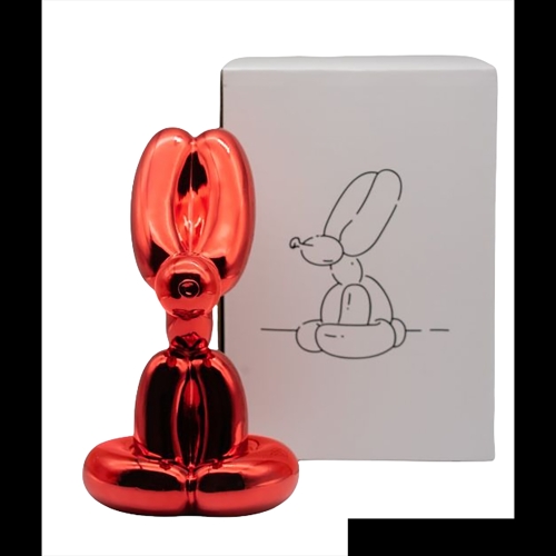 Jeff Koons (after) - Jeff Koons - Sitting Rabbit Red