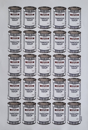 Banksy - Tomato Soup Cans - Tesco Value Print