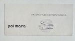 Rare invitation card from 1958 - Galerie les Contemporains - Brussels