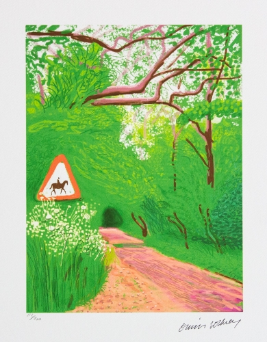 David Hockney - L'arrivée du printemps à Woldgate
