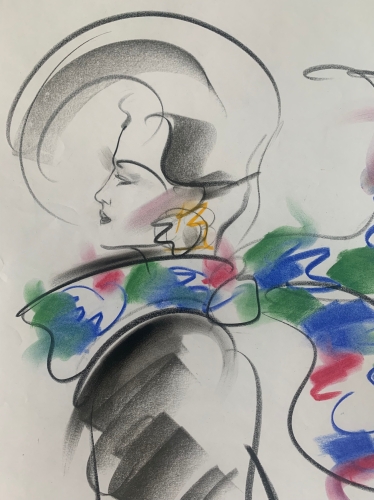 Henri Matchavariani - La Parisienne - Fashion Design - Contribution à Vogue - 1990