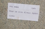 Pol Mara - Pour un clin d'oeil égaré