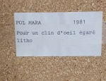 Pol Mara - Pour un clin d'oeil égaré