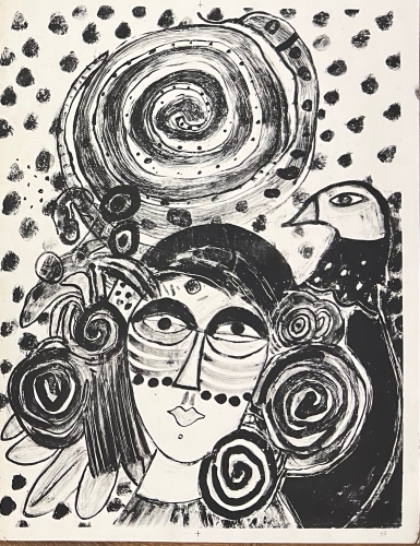 Guillaume Corneille - Antique Lithography : La Belle Géorgienne