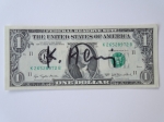 banknote, hand signed