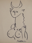 attributed, ink drawing
