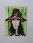 FEMME AVEC CHAPEAU ROUGE