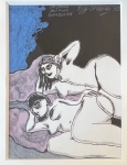 Guillaume Corneille - Signé;  Les Fleurs du Mal, Charles Baudelaire,  encadré! 1973