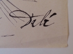 Salvador Dali - attributed, ink drawing