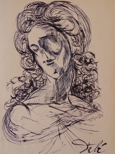 Salvador Dali - attributed, ink drawing