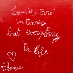 Love is zero in tennis