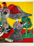 Guillaume Corneille - Cat, Flower & bird A.O. 35/45