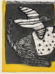 Guillaume Corneille - Aquagravure Le chat à la pelote bleu, 2003