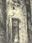 Guillaume Corneille - Petite rue dans Paris, première lithographie de Corneille, 1943