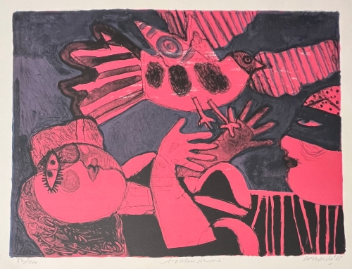 Guillaume Corneille - L'oiseau convoité, 1985