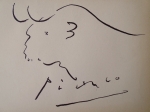 Pablo Picasso - attribué, dessin à l'encre