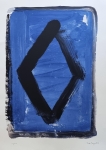 Compositie in Blauw-Zwart