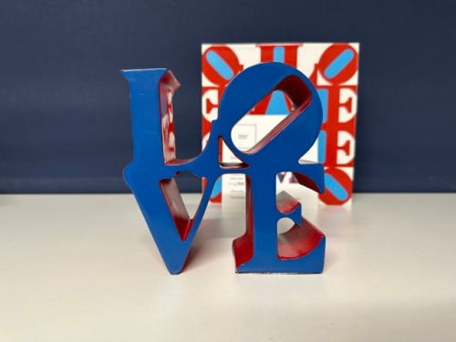 Robert Indiana (after) - LOVE - Robert Indiana Après - Bleu