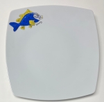 Hand-painted Limoges porcelain "Fish" Atelier Corneille