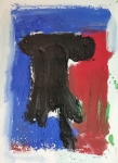 Compositie in blauw en zwart
