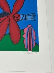 Guillaume Corneille - Signed screenprint : the insect fish, 1986