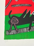 Guillaume Corneille - Signed lithograph: Memory of Cuba and the black cat