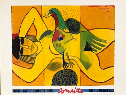Guillaume Corneille - Le Nu Jaune Poster - With Stamp Atelier Corneille