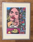 Franco Bonvi - Signed lithograph : Mine; enframed