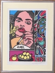 Franco Bonvi - Signed lithograph : Mine; enframed