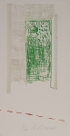 Roger Raveel - Chambre avec ligne pointillée rouge (ii).