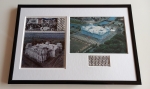 Christo Javacheff - Christo  Wrapped Reichstag - gesigneerd met 2 fabrics